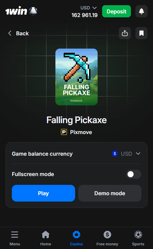 Falling Pickaxe mobile download