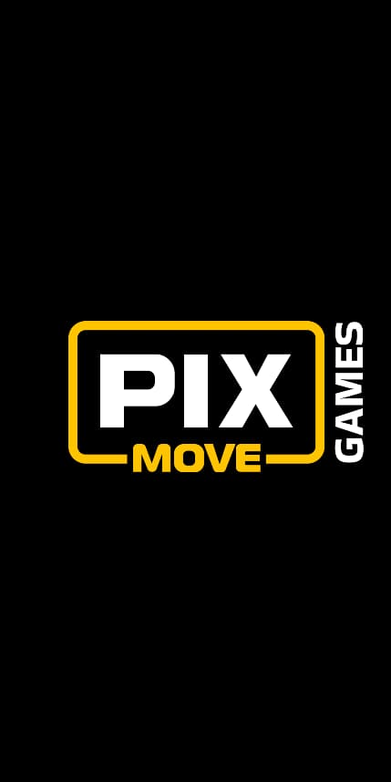 Falling Pickaxe mobile game – Pixmove Games splash screen with logo